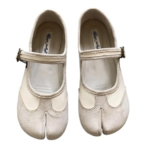 Tabi Shoes Women Mary Janes Ballet Flat - Low Top Split Toe Orthopedic Cute Casual Comfortable Walking Lightweight Female Solid All-Match for Daily Wear Beach Travel Athleisure Standing All Day - Image 1
