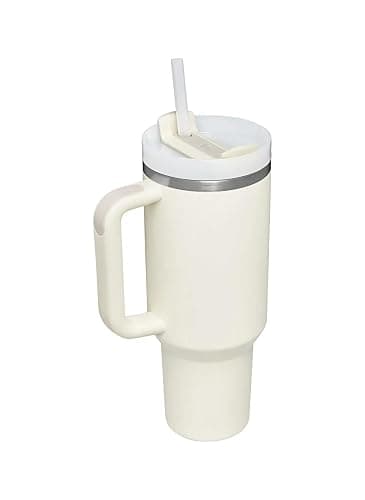 STANLEY 1913 Quencher H2.0 FlowState Mug Isotherme avec Paille 1.2L - Froid Pendant 11 Heures - Glacé Pendant 48 Heures - Thermos Lavable au Lave-Vaisselle - Gourde Inox Sans BPA - Cream Tonal thumbnail 4