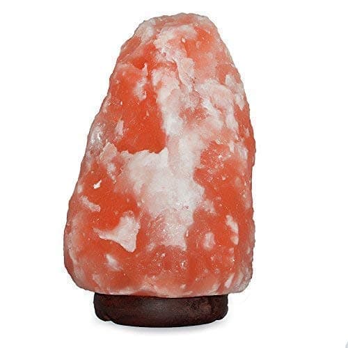 7 Inch Himalayan Salt Lamp with Dimmer Cord - Night Light Natural Crystal Rock Classic Wood Base Authentic from Pakistan thumbnail 4
