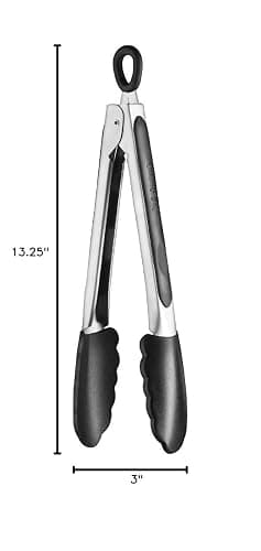 Cuisinart Silicone-Tipped 9-Inch Tongs,Black thumbnail 2