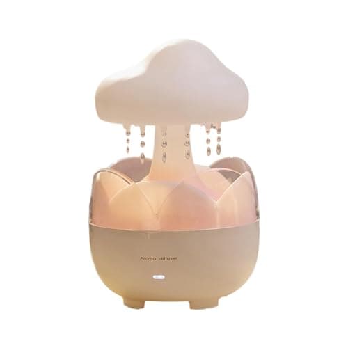 Cenroelon Rain Cloud Humidifier Water Drip Humidifier with Remote Oil Diffusers Lamp Mushroom Humidifier for Bedroom US Plug - Image 1