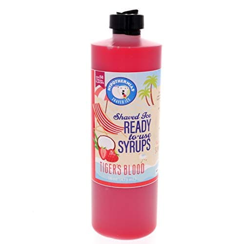 Hypothermias Syrup for Snow Cones, Hawaiian Flavor Syrups - Variety 3 Pack Pints - TIGERS BLOOD, ROCK AND ROLL, WILD THING (16 Fl. Oz each) thumbnail 6