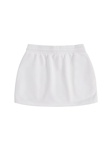 SHENHE Women's Drawstring Waist Casual Sweat Skirt Sports Mini Skirt with Pockets thumbnail 3