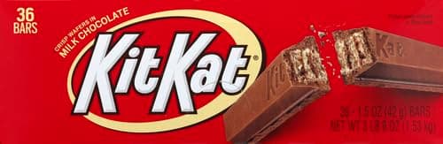 KIT KAT Milk Chocolate Wafer Candy Bars, 1.5 oz (Pack of 72) thumbnail 3