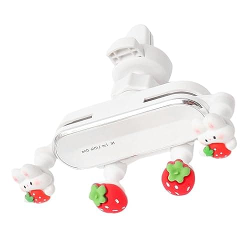 DIYEAH Cute Phone Mount for Car, Cute Zodiac Rabbit Car Phone Holder, Bunny Mount Air Vent Mobile Support for All Cell thumbnail 6