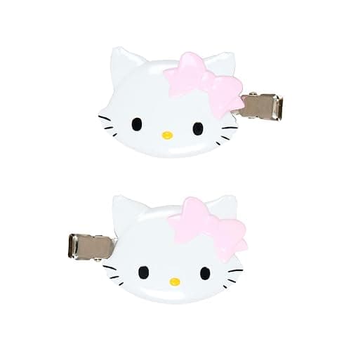 Sanrio 660868 Charmy Kitty Bangs Clip, ABS Resin, Right and Left Facing Set, Makeup, Facial Cleansing, Desk Work, Ages 3 and Up thumbnail 2