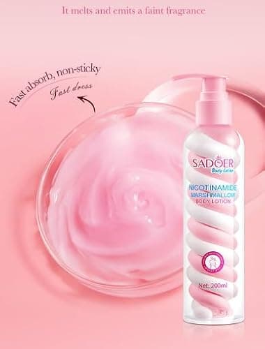 VKAMOSO Nicotinamide Marshmallow Body Lotion, 200ml, Pink thumbnail 3