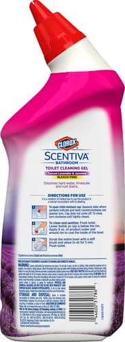 Clorox Scentiva Bathroom Toilet Cleaning Gel, Lavender and Jasmine, 24 Fluid Ounces (Pack of 2) thumbnail 3