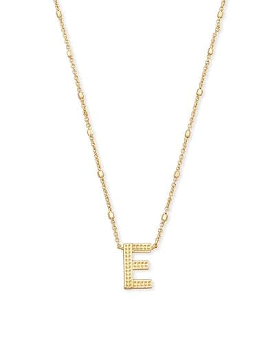 Kendra Scott Letters A-Z Pendant Necklace for Women, Fashion Jewelry, 14k Gold-Plated Brass - Image 1
