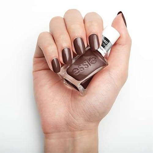 Essie Gel Couture Long-Lasting Nail Polish, 8-Free Vegan, Raisin Brown, All Checked Out, 0.46 fl oz thumbnail 7