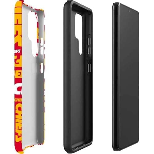 Skinit Pro Phone Case Compatible with Galaxy S22 Ultra - Officially Licensed NFL Kansas City Chiefs Red Blast Design thumbnail 3