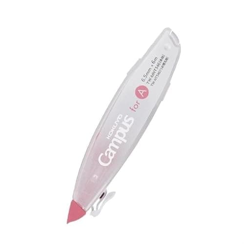 KOKUYO Correction Tape, 0.26 inches (6.5 mm) Wide for A 7mm Ruled Notebook, 19.7 ft (6 m) long, Pink, Japan Import (TW-MNT346) - Image 1