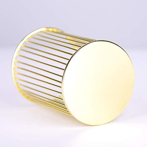 Gold Metal Pen Holder for Desk, Makeup Brushes Cup, Pencil Holders, Office&Home Organizer thumbnail 4