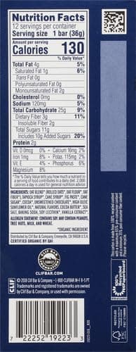 Zbar Chocolate Brownie Soft-Baked Snack Bars, Organic Granola Bars, 12ct (Pack of 2) thumbnail 22
