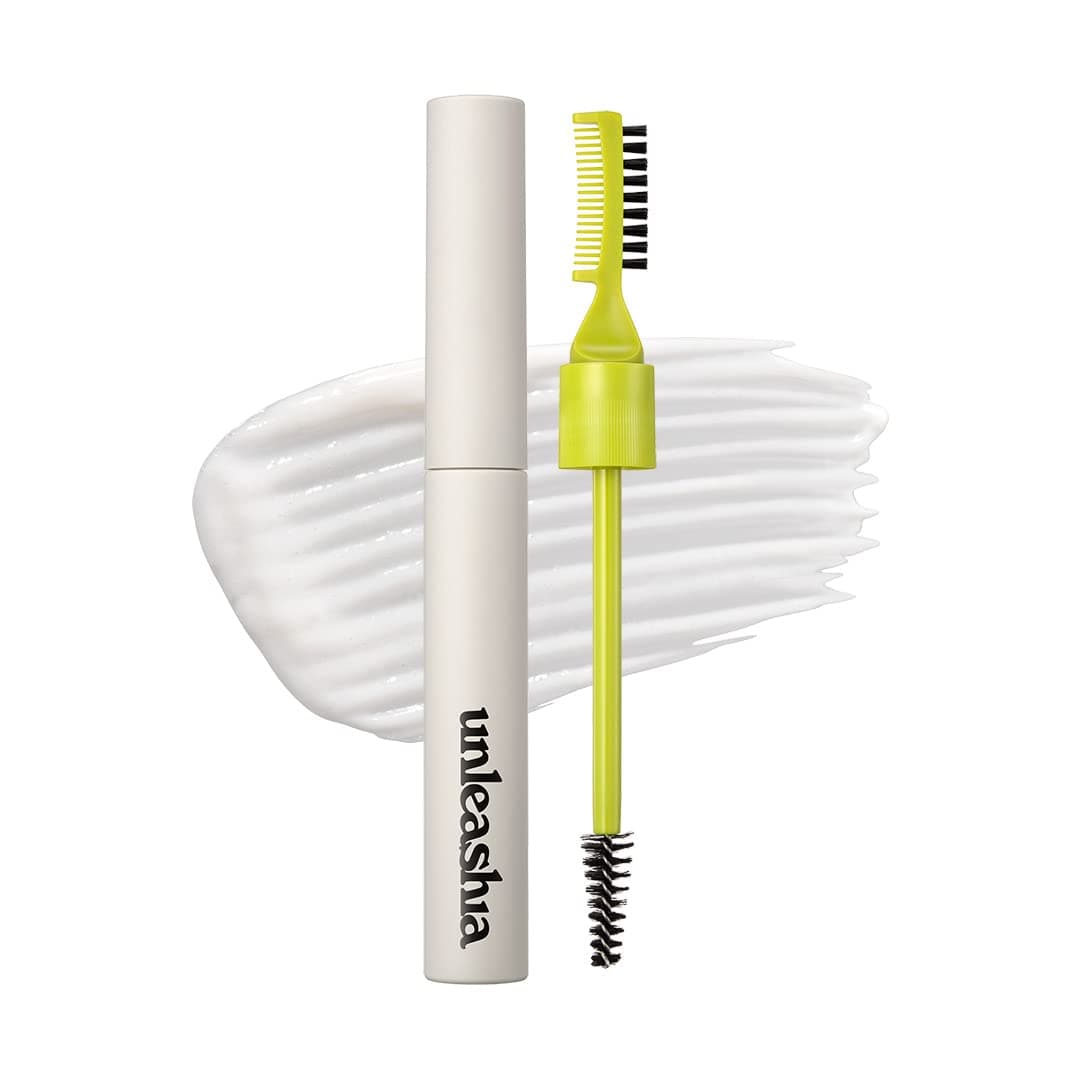 UNLEASHIA Shaper Pomade Eyebrow Fixer Eyebrow Gel for Defining and Fixing, Eyebrow Brush, Long Grip, Caring Ingredients, Transparent Eyebrow Gel - Image 1