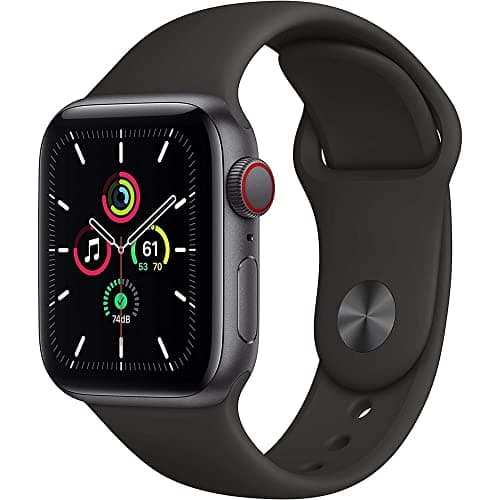 Apple Watch SE (GPS + Cellular, 40mm) - Space Gray Aluminum Case with Black Sport Band (Renewed) thumbnail 4