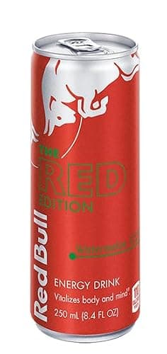 Red Bull Red Edition Energy Drink, Watermelon, with 80mg Caffeine plus Taurine & B Vitamins, 8.4 Fl Oz, Pack of 8 Cans thumbnail 4