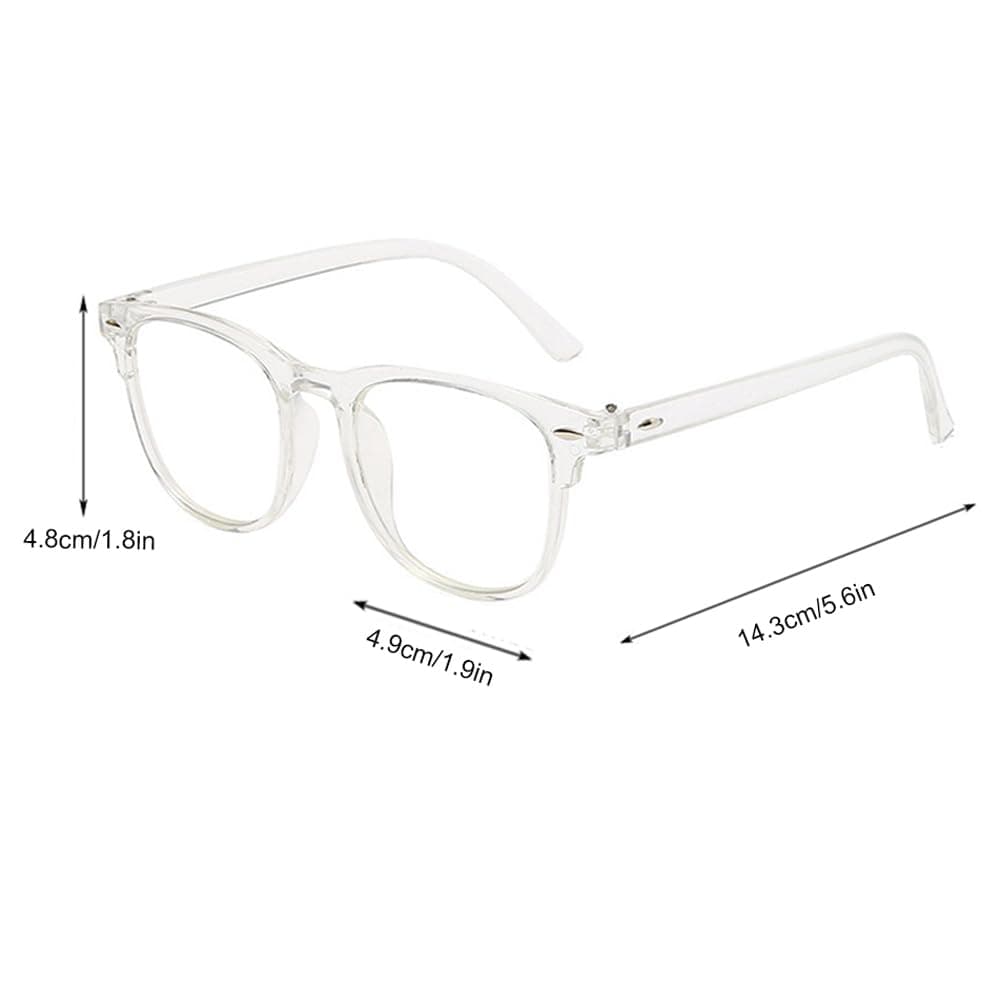 FRAINBOWZ Blue Light Blocking Glasses for Women & Men, Dyslexia Glasses Lightweight Reading Glasses Anti Glare Anti Eyestrain Anti-Fatigue Glasses Fashion Art Glasses Retro Glasses thumbnail 2