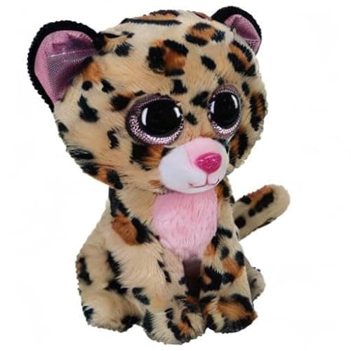 TY 2007518 Livvie Leopard Beanie Boo Stuffed Animal, Multicoloured thumbnail 6