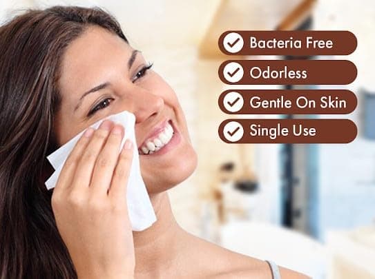 taktick Disposable Face Towels, 50 Count Ultra Soft Facial Towels for Gentle Cleansing, Face Cloths for Washing Face, Ideal Face Towels for All Skin Types, Perfect for Home and Travel, White thumbnail 3