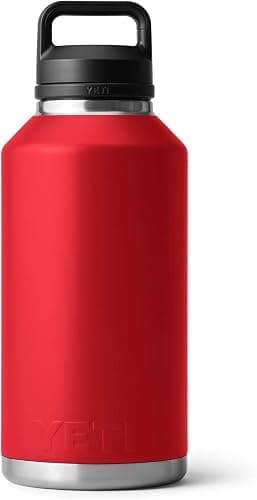 YETI Rambler 64 oz Bottle, Vacuum Insulated, Stainless Steel with Chug Cap, Rescue Red - 64 Ounces - Rescue Red thumbnail 6