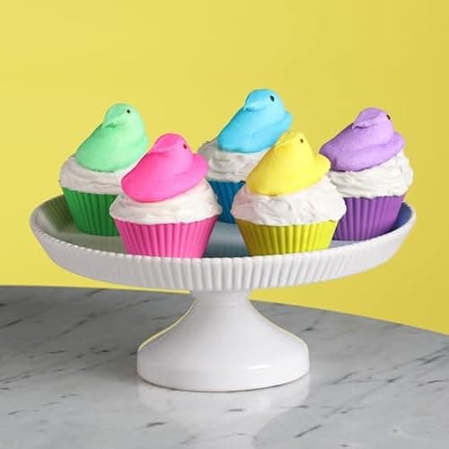 Smiling Sweets Marshmallow Peep Variety Pack - Smiling Sweets - One of Each Color - Blue, Pink, Green, Yellow, and Lavender - Delicious Classic Treats - Perfect for Easter Baskets (Pack of 5) thumbnail 3