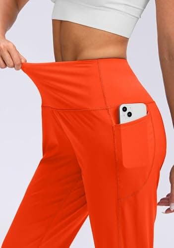 Viodia Women's Joggers with Pockets High Waisted Athletic Workout Yoga Jogger Pants for Women Tapered Sweatpants thumbnail 4