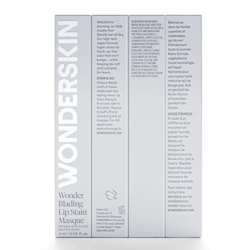 Wonderskin Wonder Blading All Day Lip Stain Peel Off Masque - Long Lasting, Waterproof & Transfer Proof Lip Tint, Matte Finish Peel Off Makeup (Charming Masque) thumbnail 7
