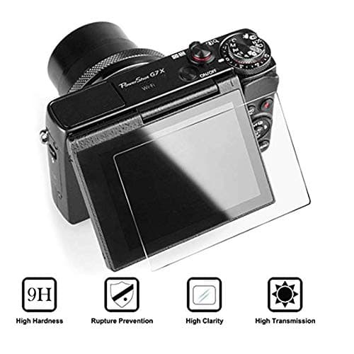 conulog [2-Pack Screen Protector Tempered Glass for Canon G7X Mark III - Ultra Thin Screen Protective Film For Camera Canon G7 X Mark iii G9X Mark II GX7 GX9 (transparent) 1 thumbnail 2