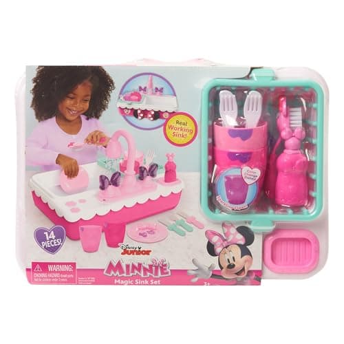 Minnie's Happy Helpers Magic Sink Set, Pretend Play Working Sink, Kids Toys for Ages 3 Up by Just Play thumbnail 6