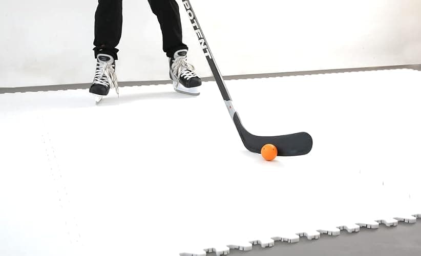 Potent Skate-Able Synthetic Ice Tiles (10-Pack, 21.6 SQFT) - Safe for Skates, Expandable Hockey Training Surface, Easy to Assemble thumbnail 7