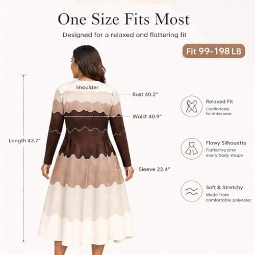 Bounce Dresses for Women Church Brown Pearl Midi thumbnail 6