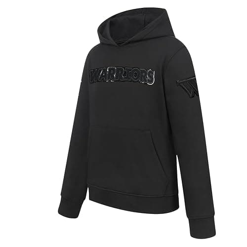Pro Standard NBA boys Big Boys Nba Classic Triple Black Fleece Pull Over Hoodie thumbnail 3