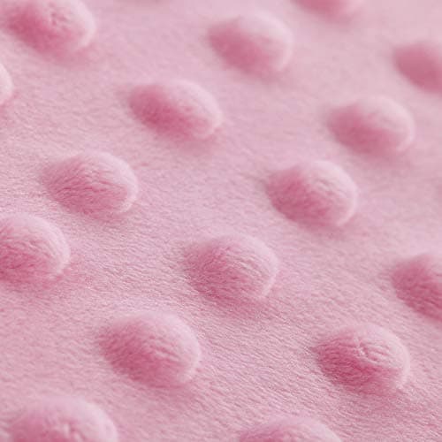 RelaxBlanket 60''x80'' Duvet Cover for Weighted Blanket | Premium Super Soft Minky Dot | Pink thumbnail 4