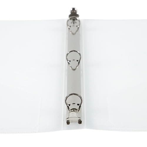 JAM PAPER Plastic 0.5 inch Binder - Clear 3 Ring Binder - Sold Individually thumbnail 3