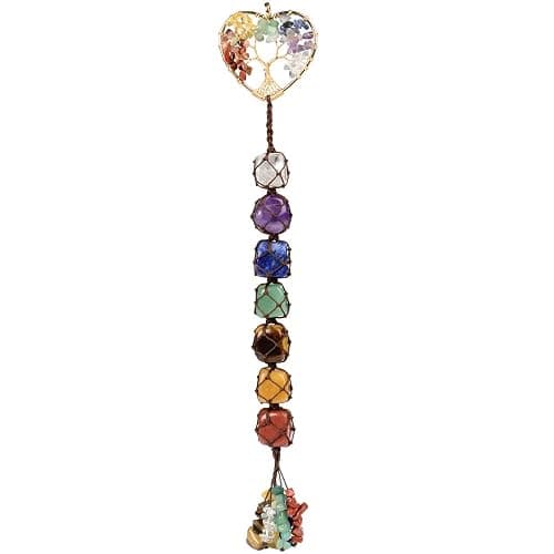 Gemstones Healing Feng Shui Crystals Window Car Decorations Hanging Ornament for Home Decor Party Decor（Heart Shape） - Image 1