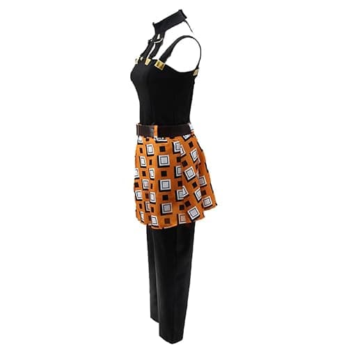 TFRVMA Narancia Ghirga Costume Black Outfit Shirt Pants Full Set Women thumbnail 2
