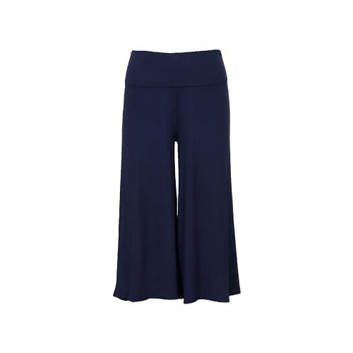 Cbsdezanos Gaucho Pants for Women Fold Over Flowy Capri Pants | Wide Leg Low Rise Yoga Capris Foldover Cropped Leggings Summer thumbnail 5