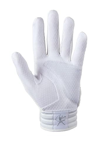 Mizuno Finch Softball Padded Batting Gloves | Pair | Adult and Youth | Nonslip Palm | Padded ShockPalm | FlexMesh Back | QuikAdjust Wrist Tab thumbnail 2