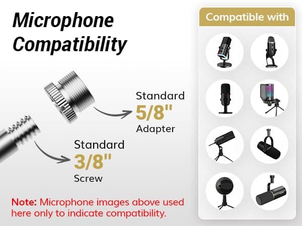 TONOR Isolation Shield Pack for Mic, High Density Absorbent Foam Shield with Pop Filter & Tripod Stand, Foldable Design, Suitable for Blue Yeti, AT2020, Recording, Podcasts, Singing, Broadcasting thumbnail 2
