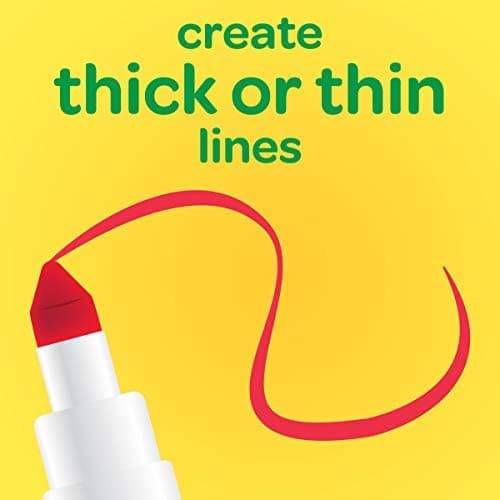 Crayola Super Tips Marker Set (100ct), Fine Point Washable Markers, Drawing Markers for Kids & Adults, Create Thick & Thin Lines, Art Supplies, Ages 3+ thumbnail 7