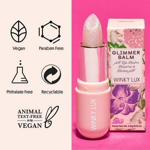 Winky Lux Unicorn Glimmer Balm & Rose Glimmer Balm Duo – Hydrating ph Lip Balm, Natural Pink Tint with pH Color Changing, Moisturize & Soften Lips While Leaving Sheer Pink Tint, with Vanilla Scent thumbnail 6