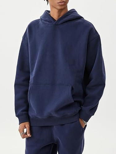 PAODIKUAI Men Hoodie Sweatshirt Loose Fit Fashion Pullover Hoodie Casual Long Sleeve Hooded Sweatshirt with Pocket thumbnail 4