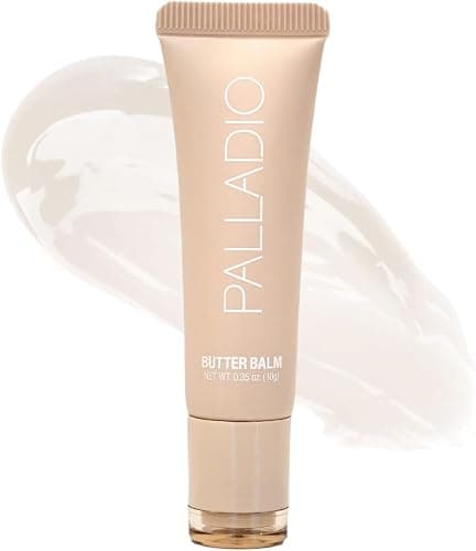 Palladio Butter Balm - Hydrating Lip Balm with Sheer Tint, Aloe, Peptides, Shea Butter, and Vegan Formulation for Instant Moisture, Shine, and Soothing Lip Care, French Vanilla - Image 1