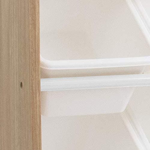 Humble Crew Supersized Toy Storage Organizer with 16 Removable Bins, Natural/White – Large Toy Storage for Toddlers Ideal for Kids' Rooms, Playrooms, and Nurseries - Modern Toy Bins for Kids thumbnail 8