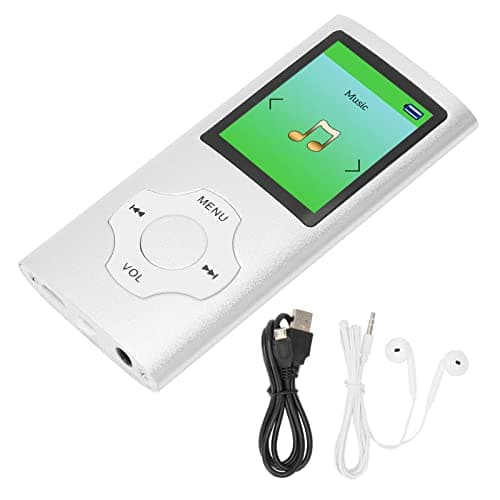 64G MP3 Player, 1.8 Inch Music Player, LCD Screen, Recording FM Radio, Portable MP3 Player for Kids Students (Silver) thumbnail 7