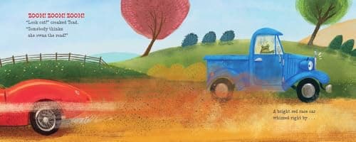 Little Blue Truck and Racer Red: A Fun Picture Book About Race Cars, Friendship, and Trying Your Best for Children (Ages 4-8) thumbnail 4