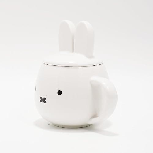 COTONOHA Japanese Ceramic Mug with Lid, 9.1 fl oz (270 ml), Cute Bunny Design, Dishwasher & Microwave Safe, Heat Retention Coffee Cup thumbnail 8