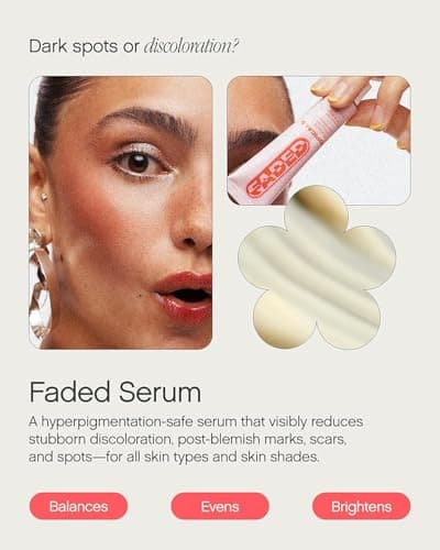 Topicals Faded Brightening and Clearing Serum | Reduces Discoloration, Post-Blemish Marks, Scars and Spots | Contains Kojic Acid and Niacinamide | Dermatologist-tested, Vegan, Cruelty-Free (0.5 Fl Oz) thumbnail 3
