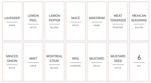 Talented Kitchen Spice Labels for Jars - 140-Pack, 1.25 x 2.5 in, Gold Matte Vinyl - Water-Resistant & Easy Peel & Stick - Kitchen & Pantry Organization - Spice Jar Labels Gold thumbnail 9